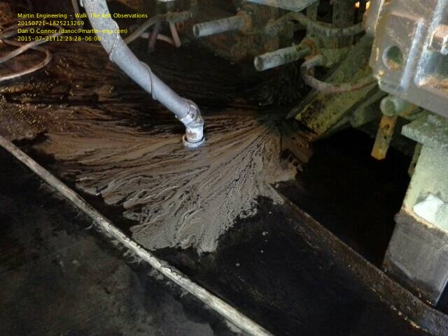 為解決傳送帶上的回運物料問題，技術(shù)人員安裝了 CleanScrape? 清掃器。(圖1)
